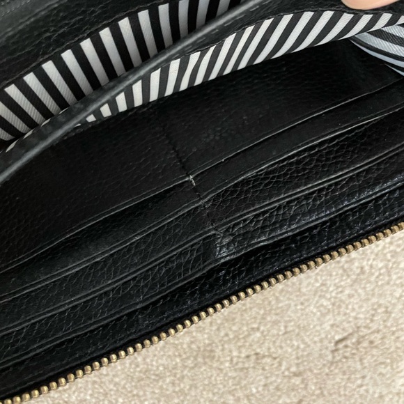 Kate Spade Black Leather Zip Wallet - Picture 5 of 13